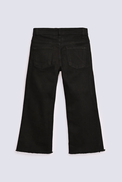 GIRLS EMBELLISHED FLARED DENIM