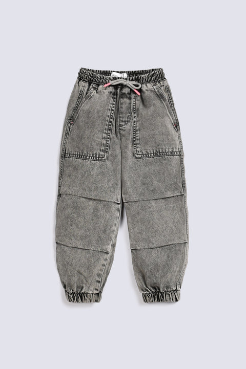 GIRLS PLEATED JOGGER TROUSER