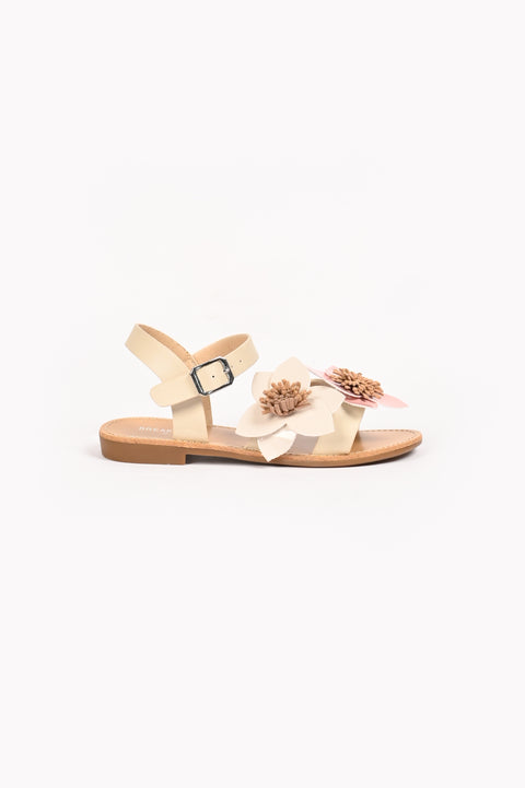 GIRLS FLORAL CHARM ANKLE STRAP SANDAL