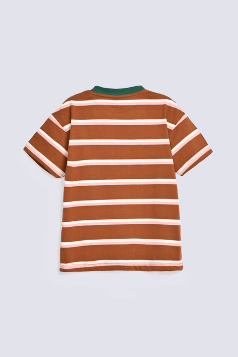 BOYS DROP SHOULDER STRIPED TEE