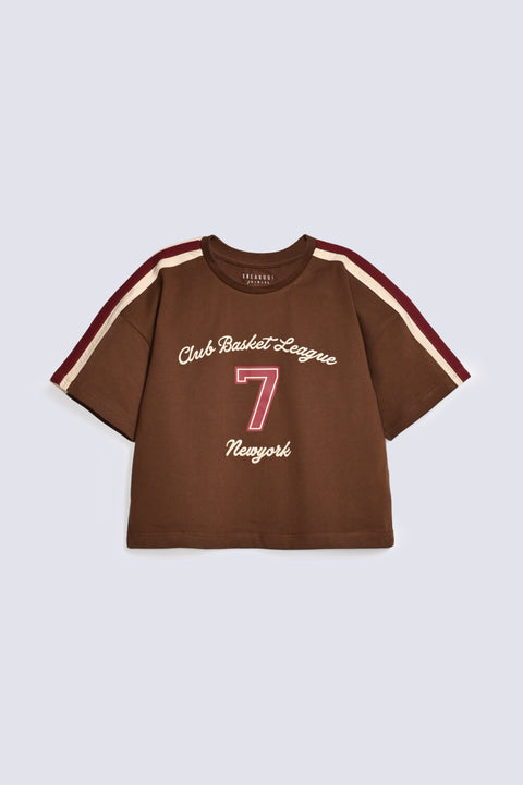 GIRLS BOXY FIT SPORTY T-SHIRT