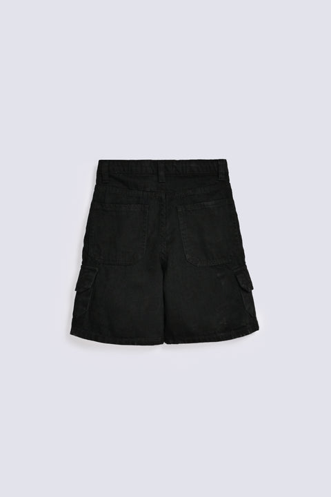 BOYS CARGO DENIM SHORTS