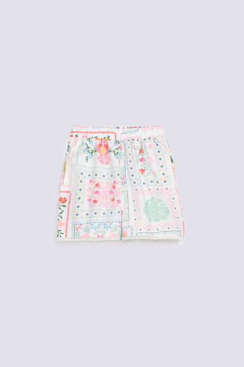 GIRLS PRINTED SHORTS