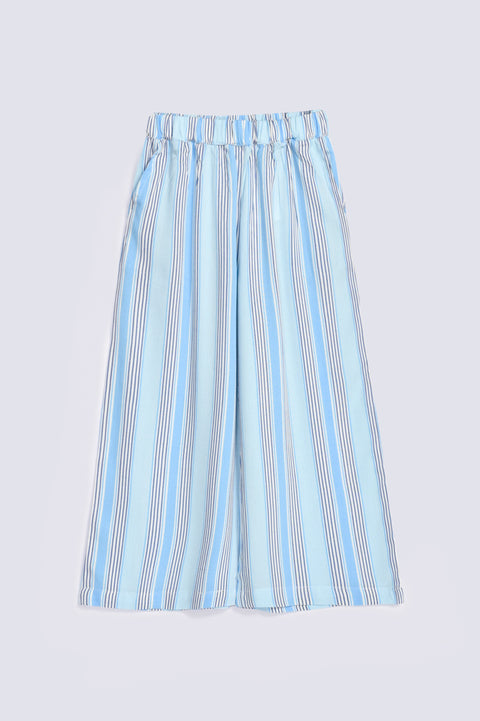 GIRLS WIDE LEG STRIPED TROUSER