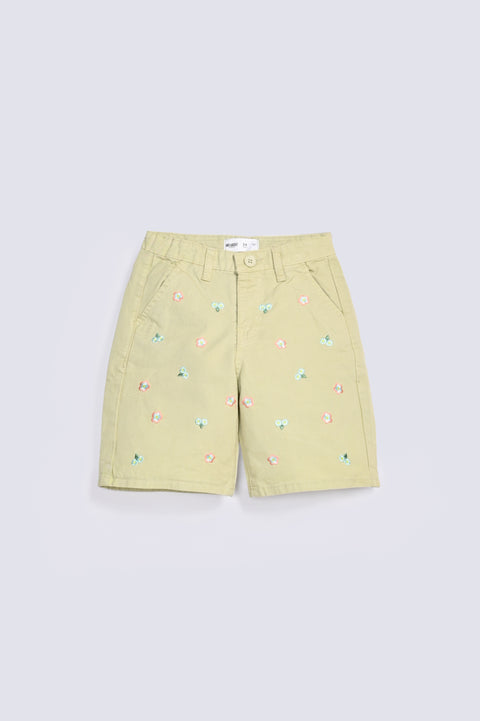GIRLS EMBROIDERED SHORTS