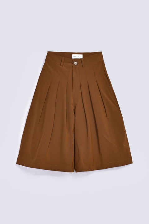 GIRLS PLEATED 3 QUARTER TROUSER