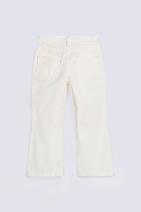 GIRLS BOOT CUT STUDDED DENIM