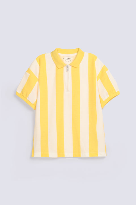 BOYS SPECIAL KNIT STRIPED POLO