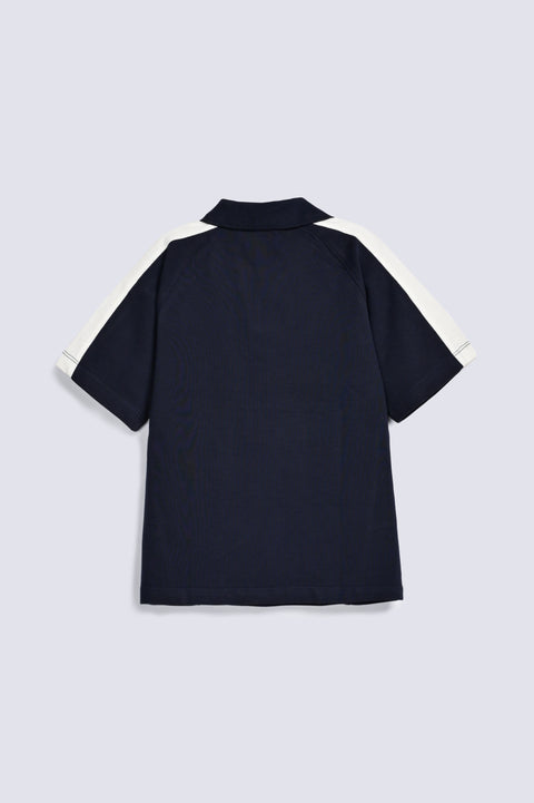 BOYS CONTRAST PANEL POLO