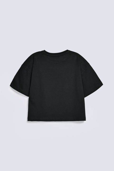 GIRLS BOXY FIT STUDED T-SHIRT