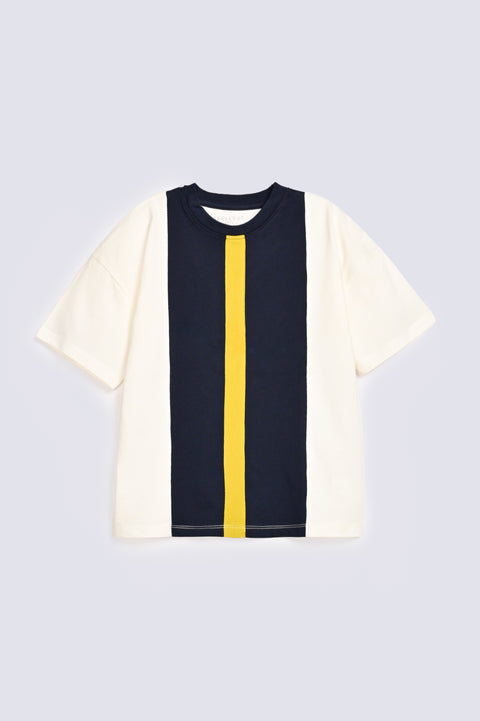 BOYS CONTRAST PANEL TEE