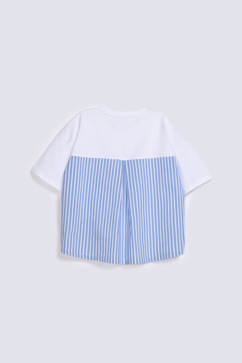 GIRLS BOXY CONTRAST T-SHIRT