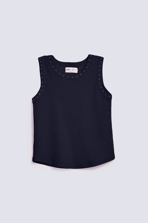 GIRLS STUDDED TANK TOP