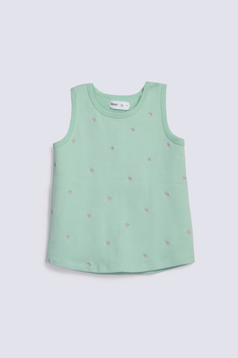 GIRLS EMBROIDERED TANK TOP