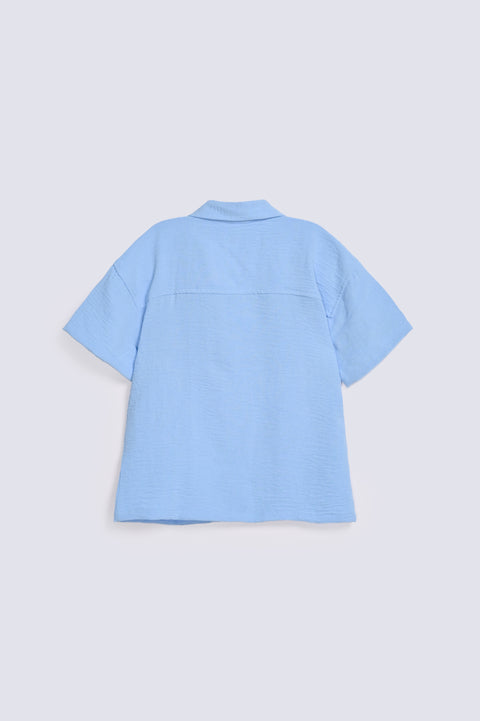 BOYS SPECIAL FLOWY FABRIC SHIRT