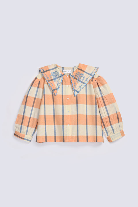 GIRLS EMBROIDERED BUTTON DOWN SHIRT