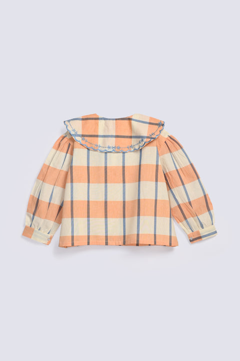 GIRLS EMBROIDERED BUTTON DOWN SHIRT