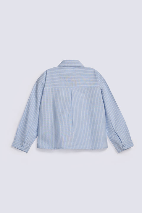 GIRLS STRIPED BUTTON DOWN SHIRT