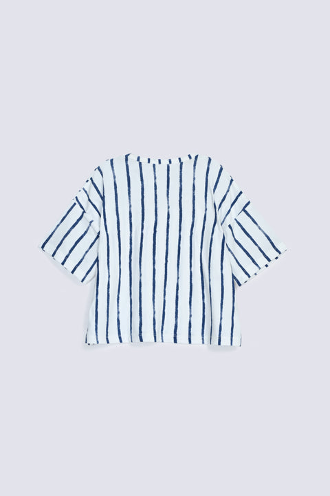 GIRLS BOXY STRIPED T-SHIRT