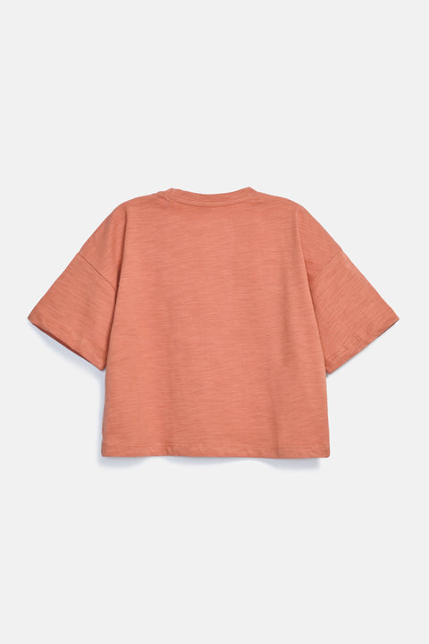 GIRLS BOXY EMBROIDERED T-SHIRT