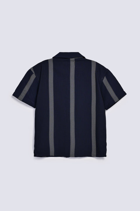 BOYS TEXTURED STRIPED SHIRT
