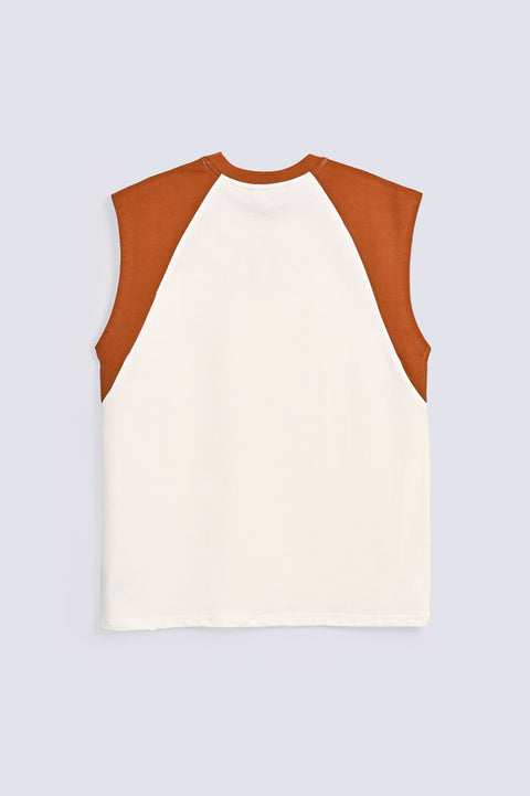 SLEEVELESS RAGLAN TEE