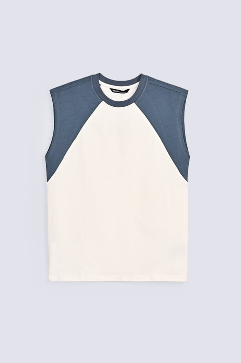 SLEEVELESS RAGLAN TEE