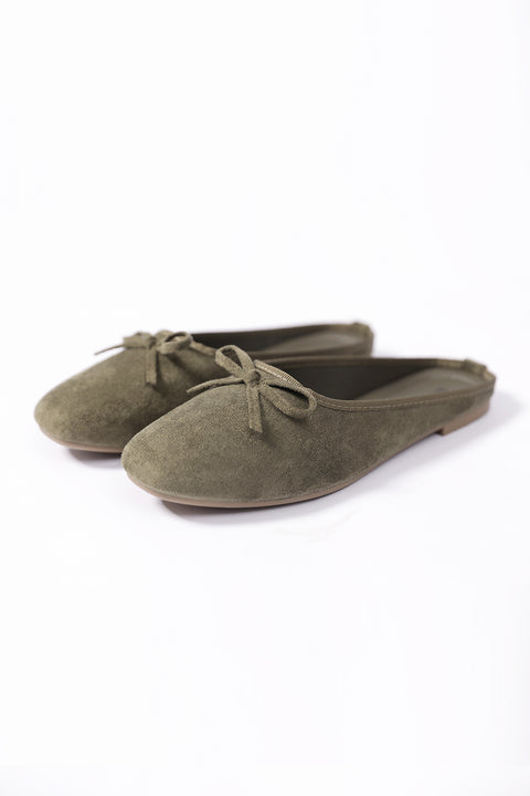 SUEDE MULES