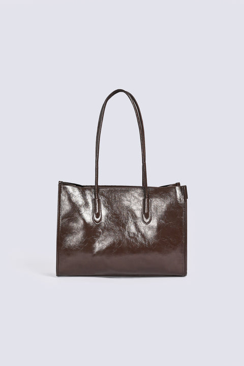 PATENT TOTE BAG