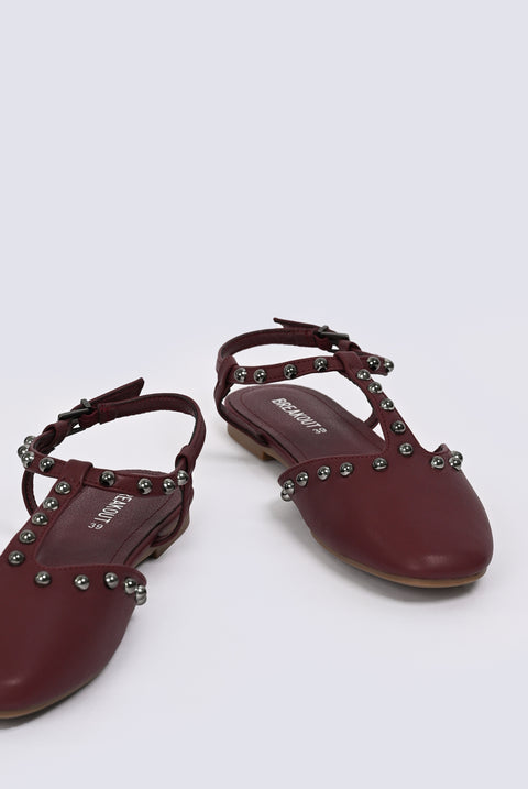 LOW HEELED STUDDED SHOES