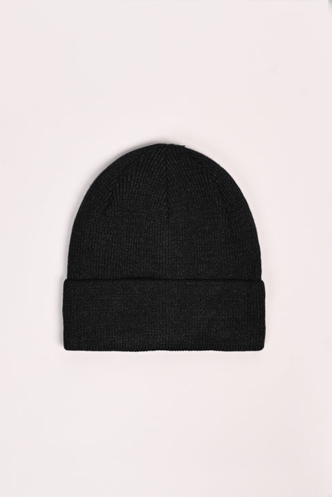 WOOL BEANIE WITH INSIDE FUR