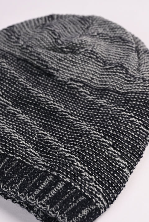 WOOL BEANIE WITH INSIDE FUR