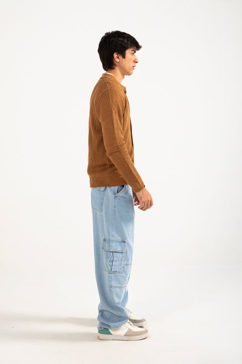 SWEATER POLO CARDIGAN