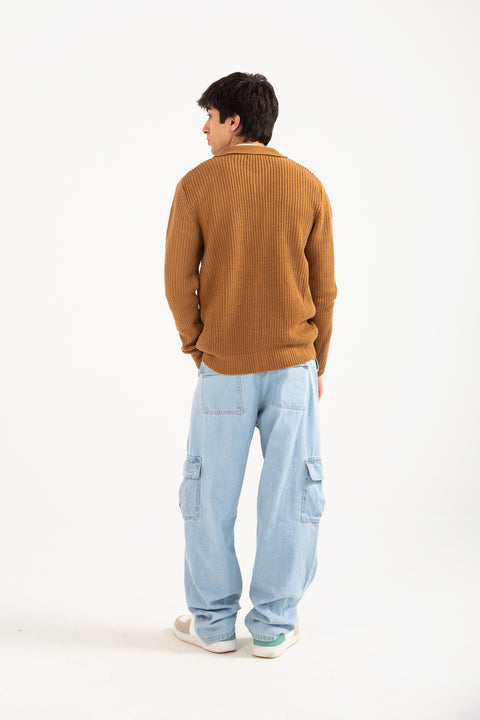 SWEATER POLO CARDIGAN