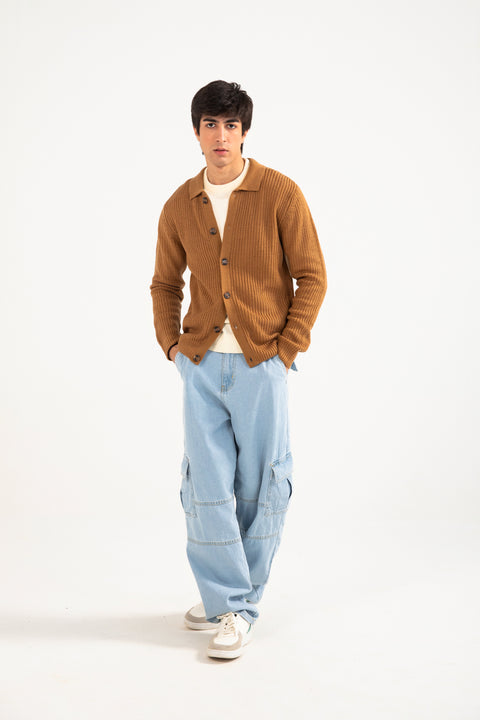 SWEATER POLO CARDIGAN