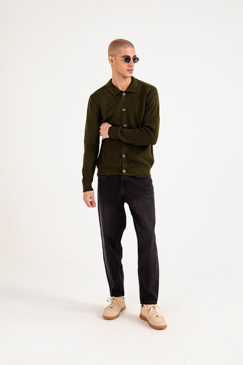 SWEATER POLO CARDIGAN