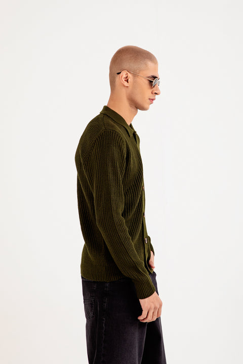 SWEATER POLO CARDIGAN