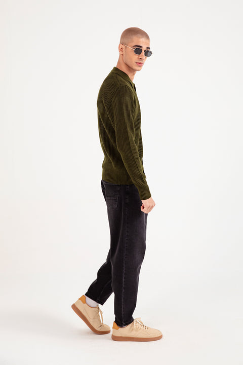 SWEATER POLO CARDIGAN