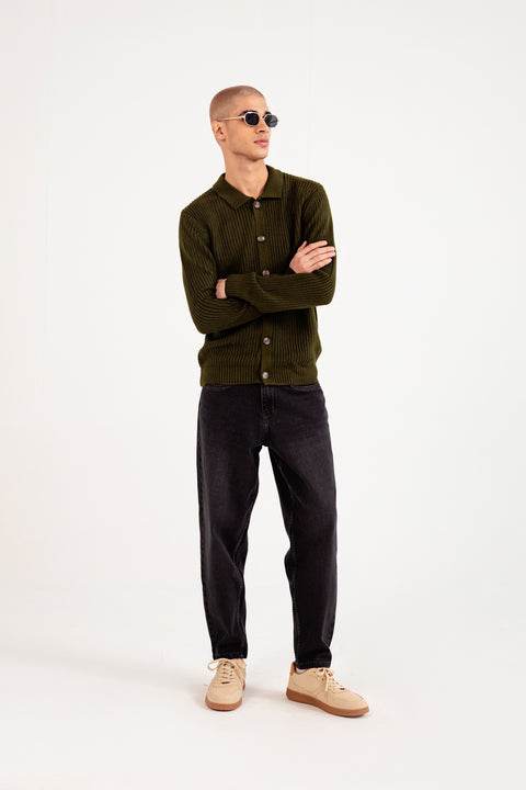 SWEATER POLO CARDIGAN