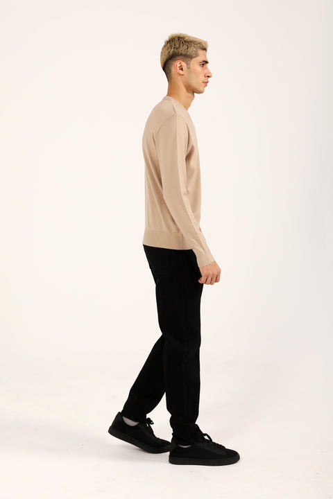 FINE KNIT V-NECK SWEATER