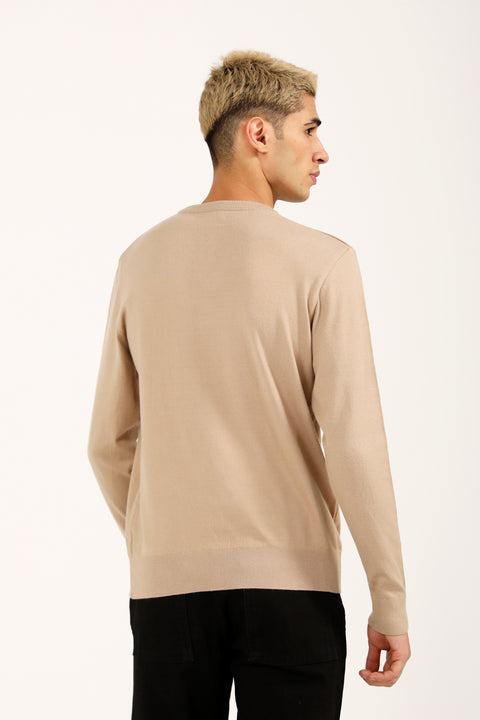 FINE KNIT V-NECK SWEATER