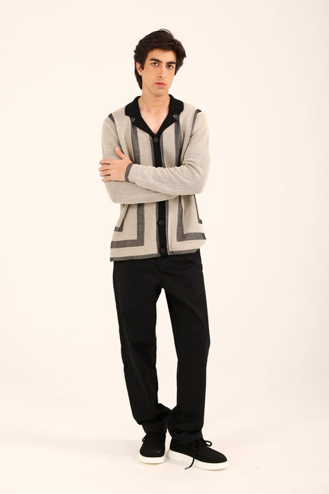 RESORT COLLAR BUTTON DOWN SWEATER
