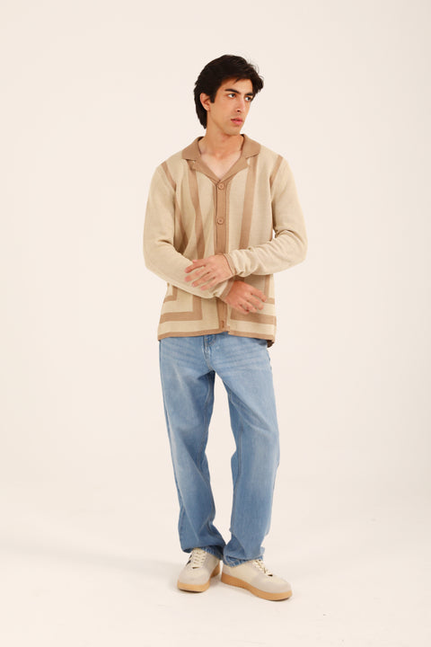 RESORT COLLAR BUTTON DOWN SWEATER