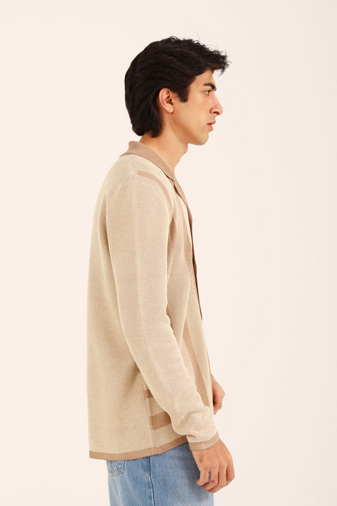 RESORT COLLAR BUTTON DOWN SWEATER