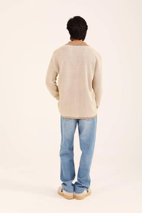 RESORT COLLAR BUTTON DOWN SWEATER