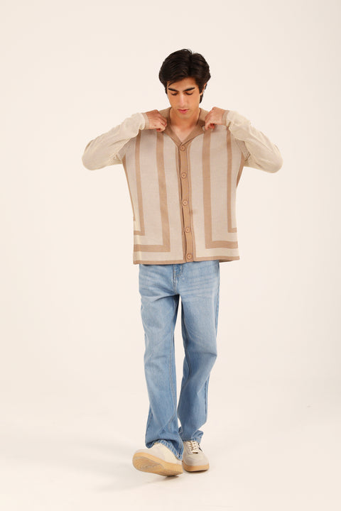 RESORT COLLAR BUTTON DOWN SWEATER