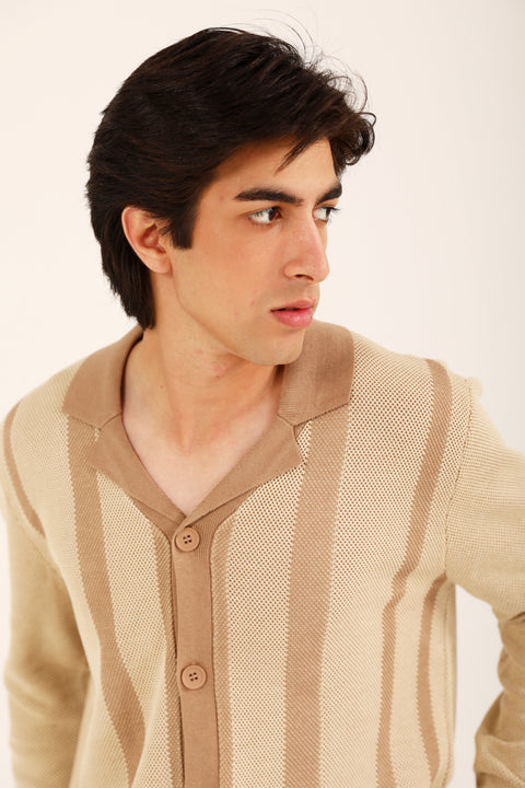 RESORT COLLAR BUTTON DOWN SWEATER
