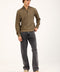 RELAXED FIT MOCK NECK SWEATER
