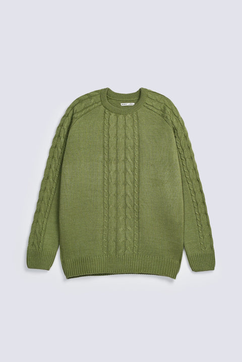 CABLE KNIT SWEATER