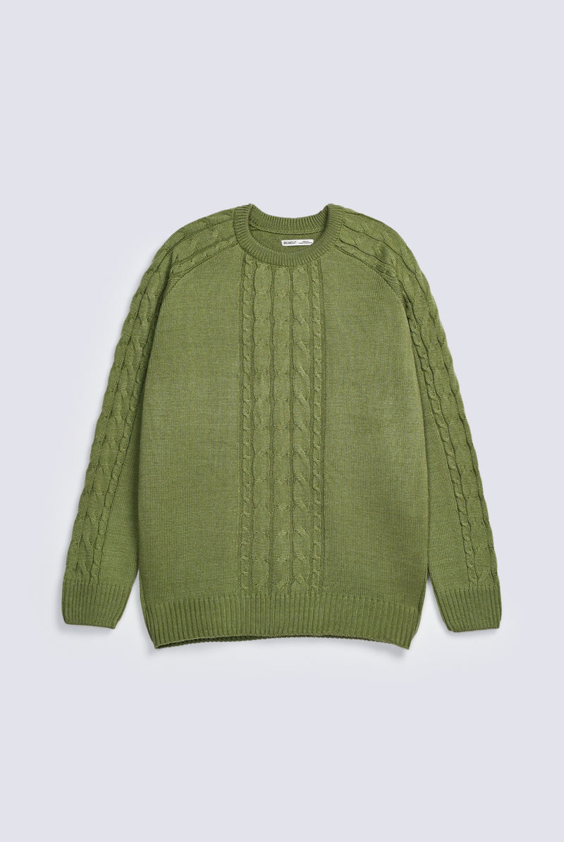 CABLE KNIT SWEATER